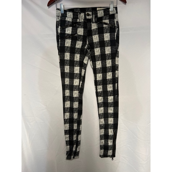 Rag and bone White Checkered Pants - Picture 1 of 6